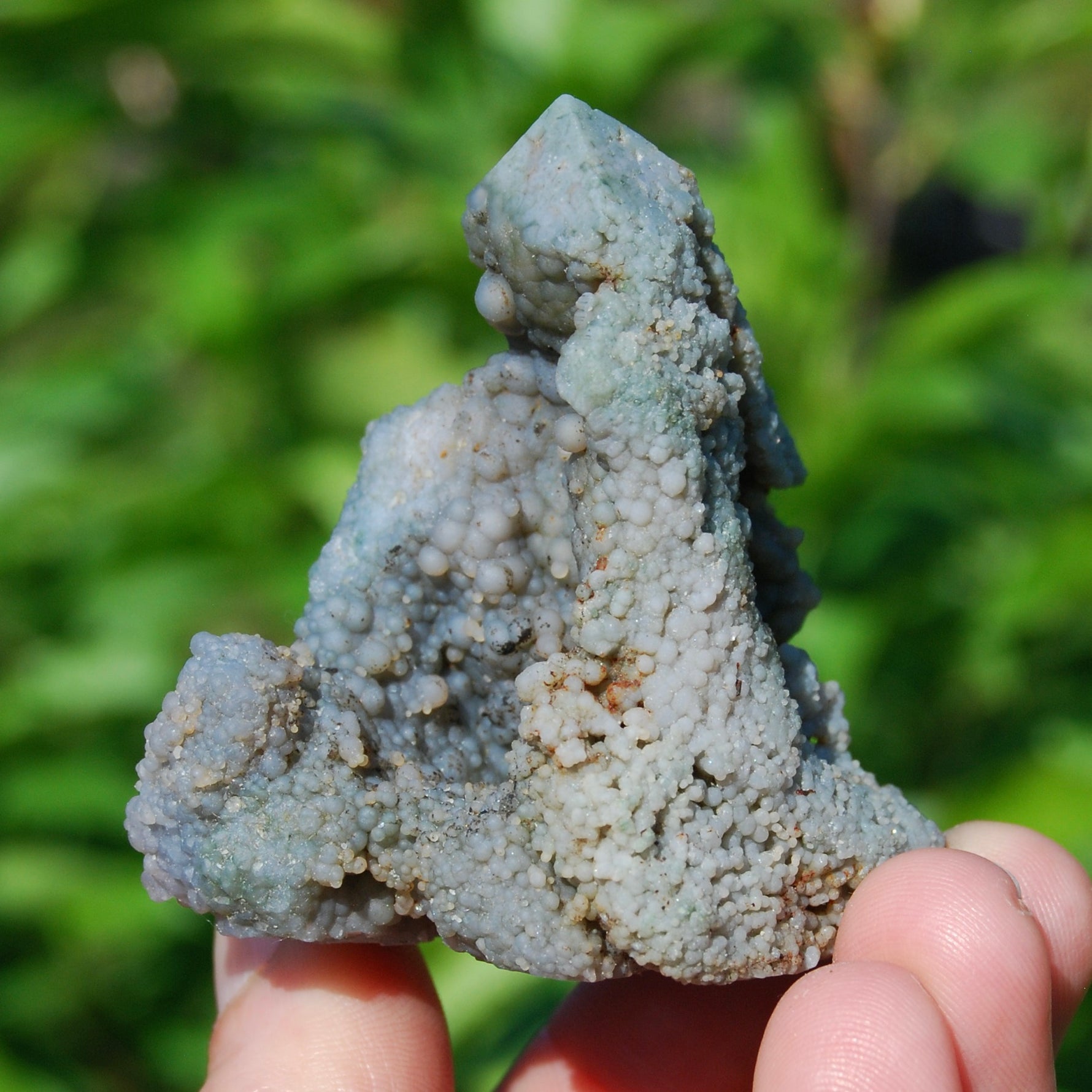 Grape Agate Crystal Tower, Sparkling Botryoidal Chalcedony