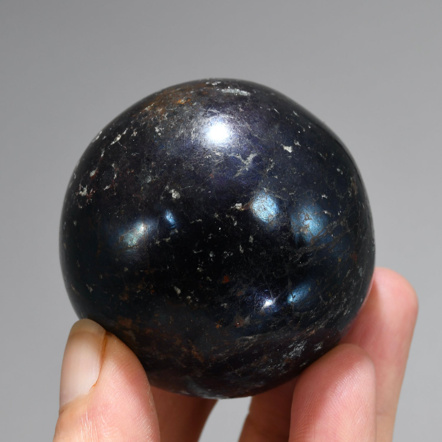 Covellite Crystal Sphere