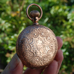 Antique Waltham Pocket Watch Solid 14k Gold Hunter's Case WORKING