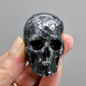 Mystic Merlinite Indigo Gabbro Crystal Skull