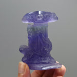 Fluorite Carved Crystal Angel Sphere Stand