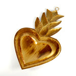 Reverse side of 6in Sacred Heart religious milagro ornament
