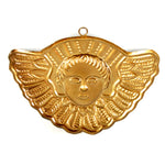 Reverse side of Winged Seraphim milagro religious folk art ornament