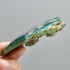 Mtorolite Chrome Chalcedony Crystal Slice