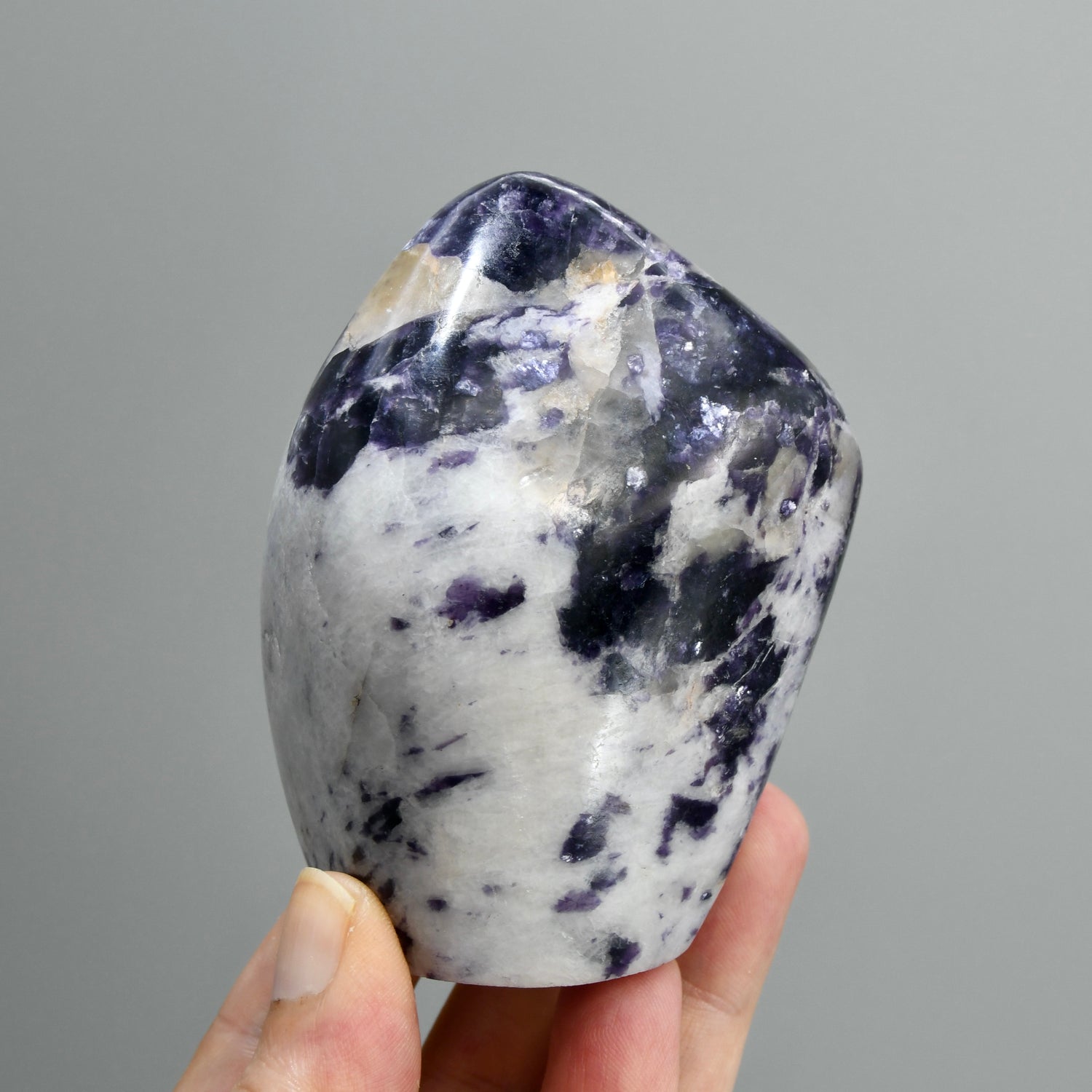 Gem Lepidolite Crystal Freeform Tower, Silver Leaf Lepidolite Crystals