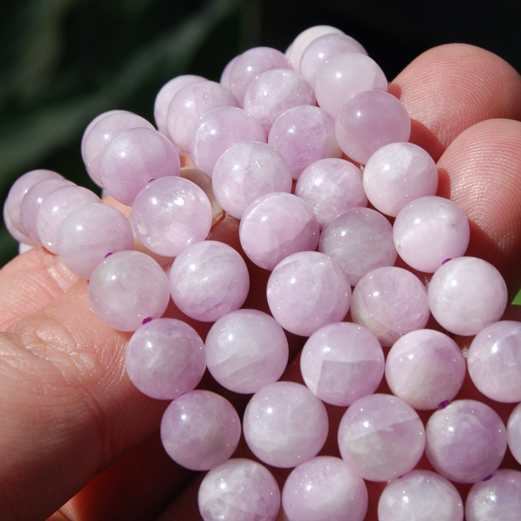 Flashy Pink Kunzite Crystal Bracelet