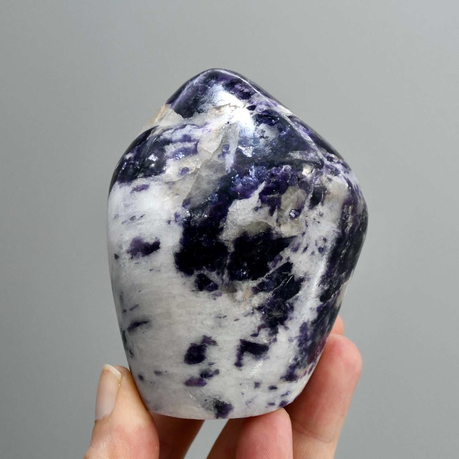 Gem Lepidolite Crystal Freeform Tower, Silver Leaf Lepidolite Crystals