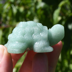 2in Green Aventurine Carved Crystal Turtle