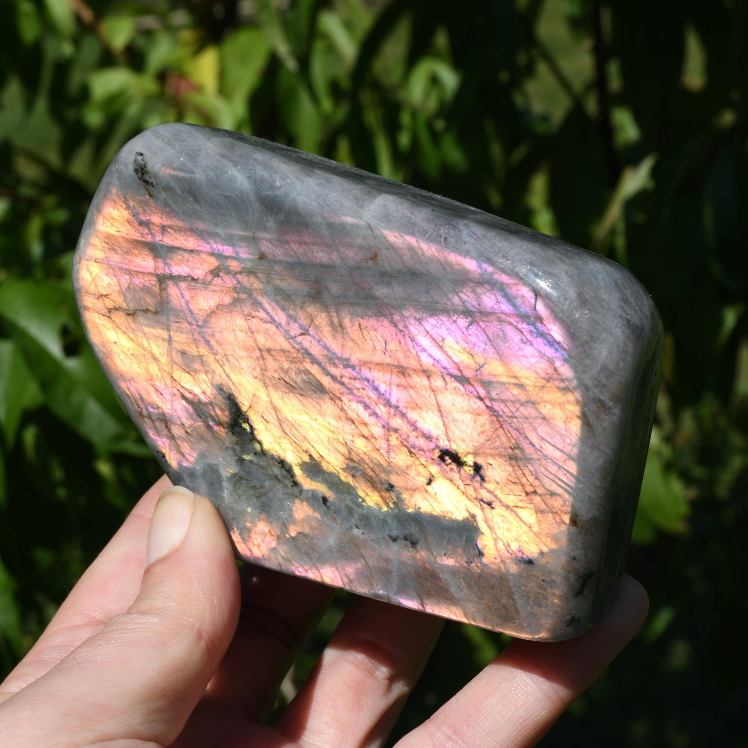 Purple Labradorite Crystal Freeform Tower