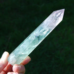 Large Watermelon Fluorite Crystal Tower