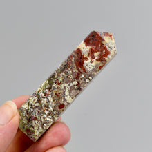 Load image into Gallery viewer, Red Garden Agate Crystal Tower, Intricate Red Moss Agate
