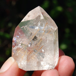 Inner Child Manifestation Gold Rutile Clear Quartz Crystal Tower