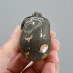 Plumite Jasper Carved Crystal Skull