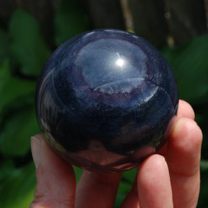 Silky Fluorite Crystal Sphere