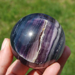 Silky Fluorite Crystal Sphere