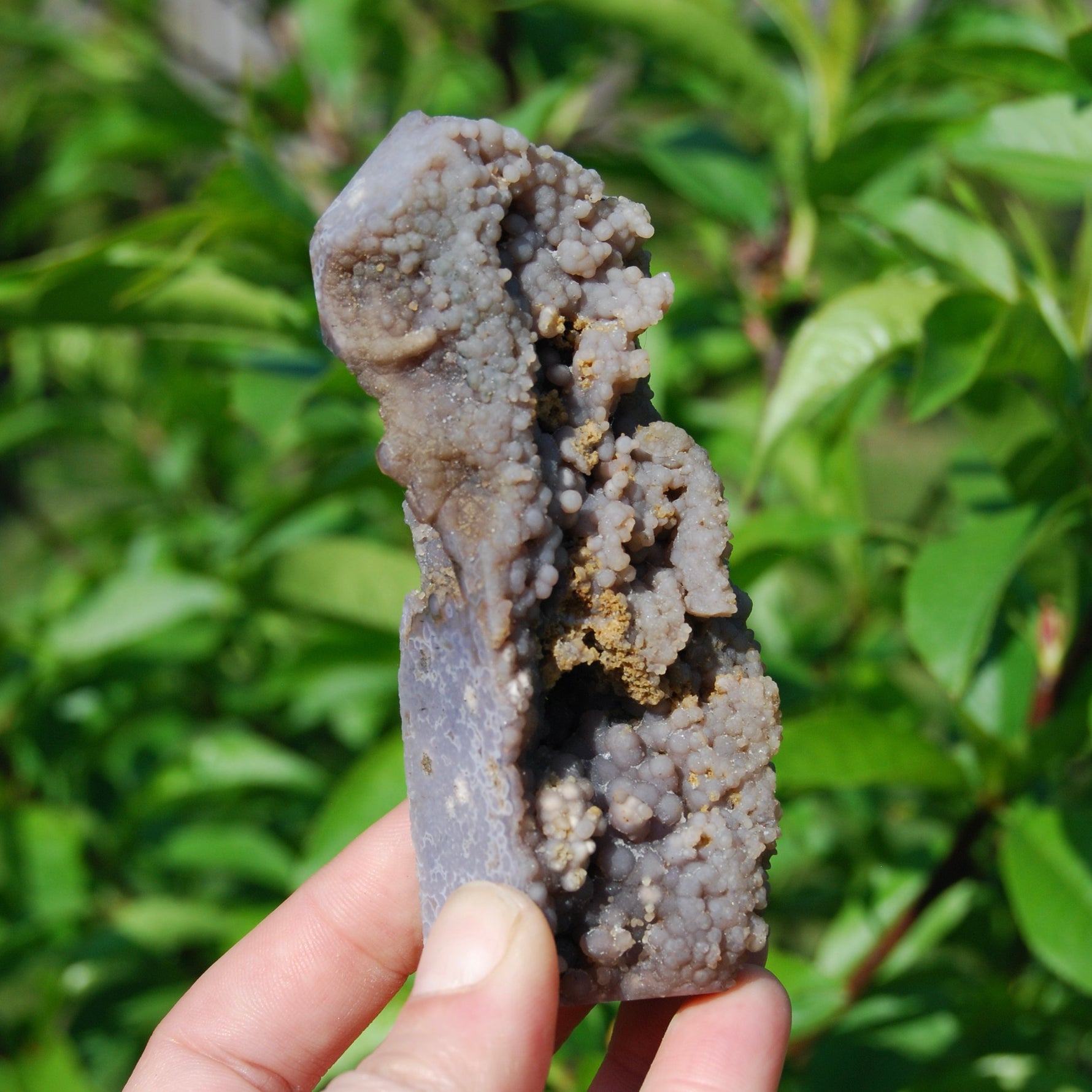 Grape Agate Crystal Tower, Botryoidal Chalcedony Tower