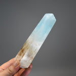 Caribbean Blue Calcite Crystal Tower