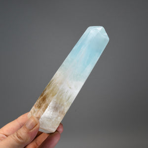 Caribbean Blue Calcite Crystal Tower