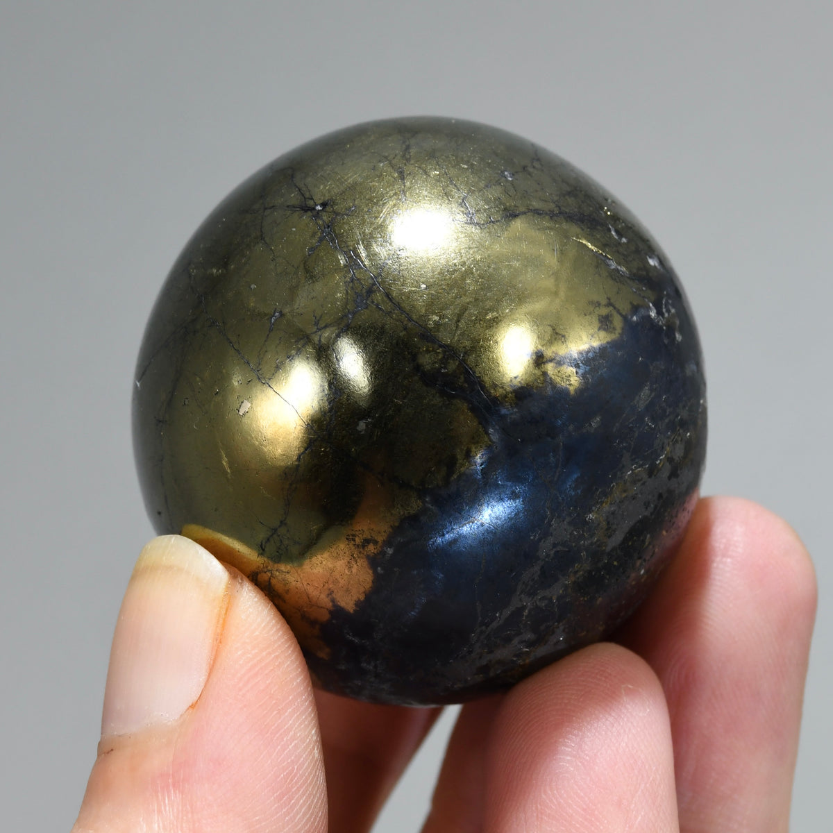 Covellite Crystal Sphere