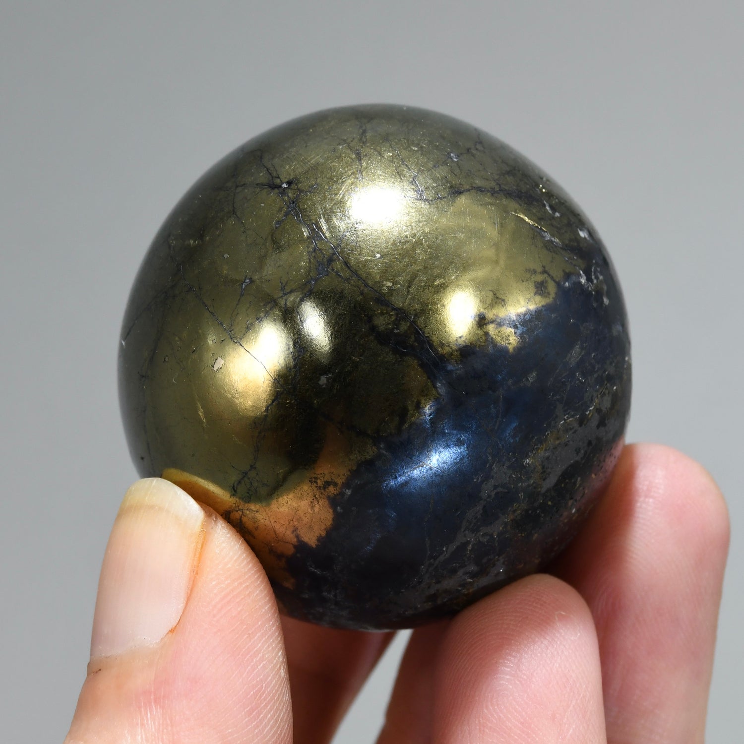 Covellite Crystal Sphere