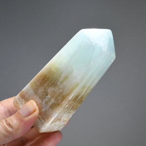 Caribbean Blue Calcite Crystal Tower