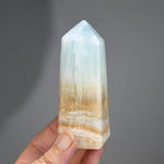 Caribbean Blue Calcite Crystal Tower