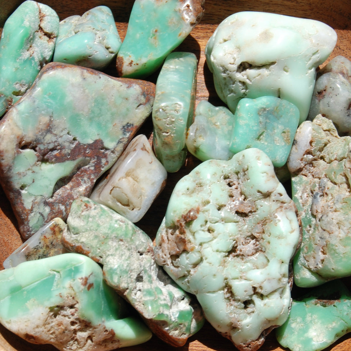 Chrysoprase Crystal Tumbled Stones