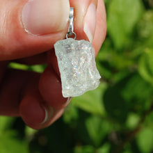 Load image into Gallery viewer, Raw Gem Aquamarine Crystal Pendant for Necklace
