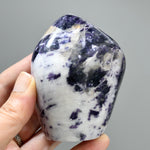Gem Lepidolite Crystal Freeform Tower, Silver Leaf Lepidolite Crystals