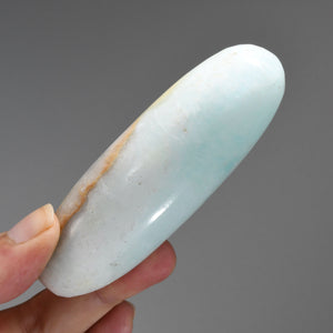 Caribbean Calcite Crystal Massage Wand Palm Stone