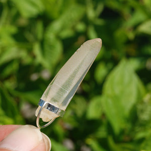 Golden Healer Lemurian Seed Crystal Laser Pendant