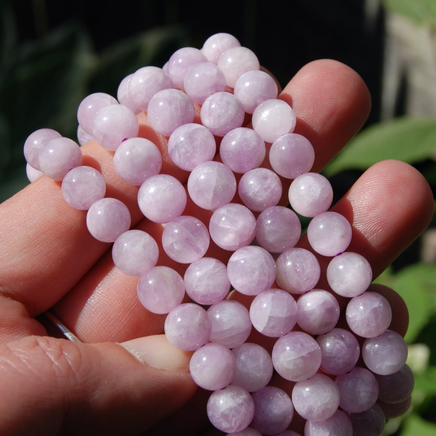 Flashy Pink Kunzite Crystal Bracelet