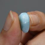 Natural Larimar Crystal Puffy Heart