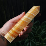 Banded Orange Calcite Crystal Tower, Pakistan