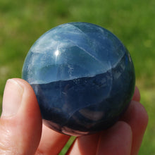 Load image into Gallery viewer, Blue Fluorite Crystal Sphere
