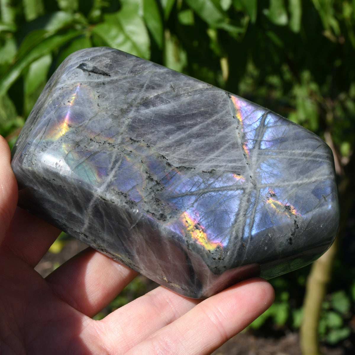 Purple Labradorite Crystal Freeform Tower