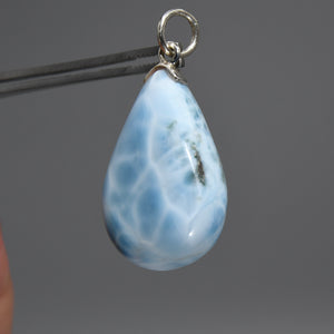 Larimar Teardrop Pendant for Necklace
