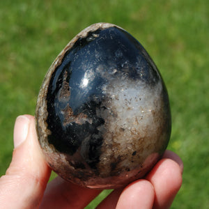 Sulemani 'Eye of Shiva' Banded Sardonyx Crystal Egg