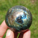 Flashy Rainbow Labradorite Crystal Sphere