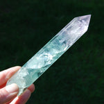 Large Watermelon Fluorite Crystal Tower