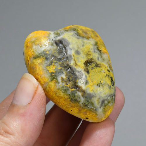 Bumblebee Jasper Crystal Palm Stone