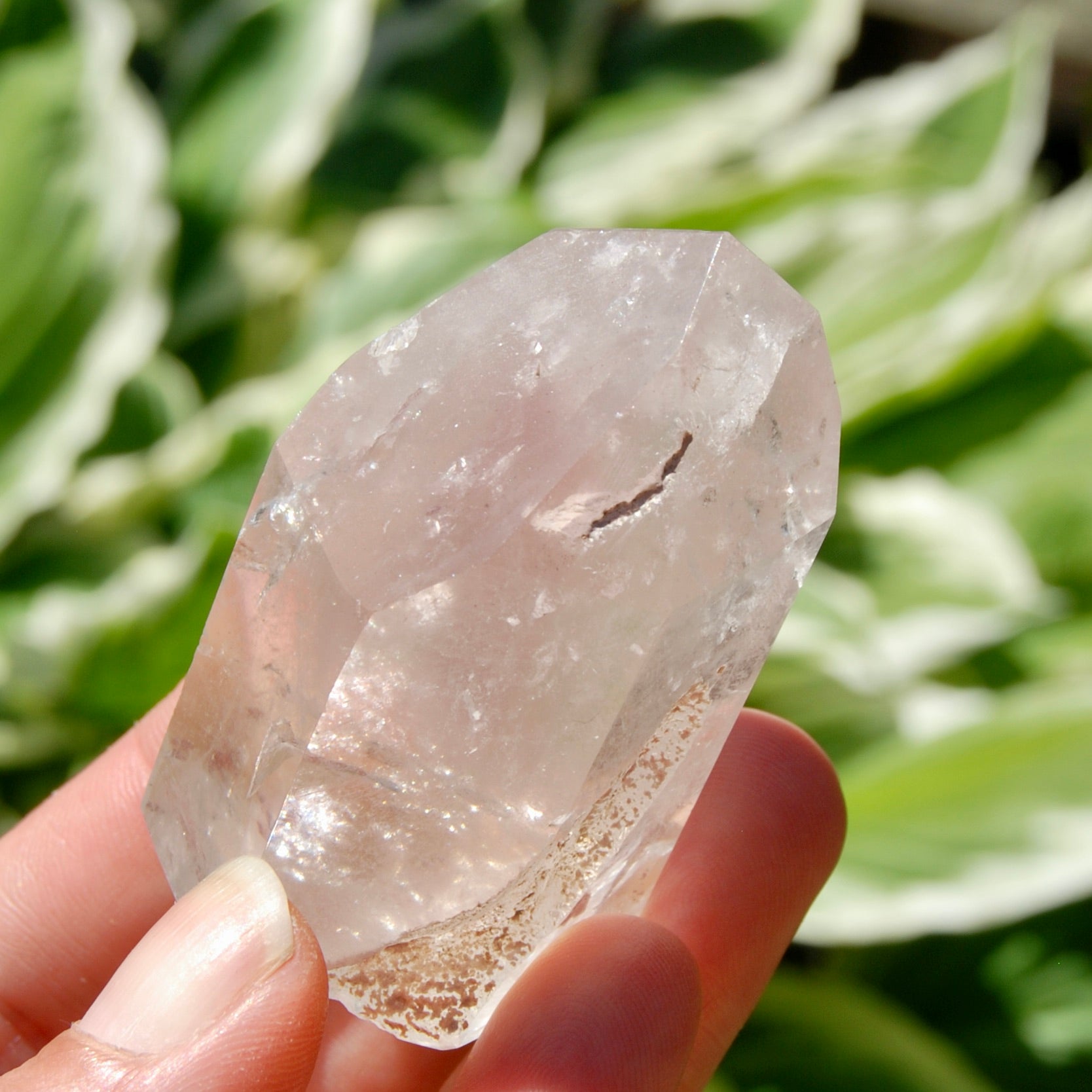 Pink Lithium Quartz Crystal Tower