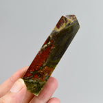 Red Garden Agate Crystal Tower, Intricate Red Moss Agate