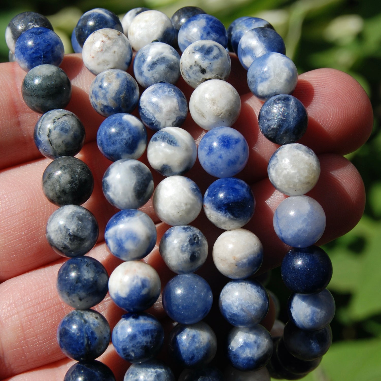Sodalite Crystal Beaded Bracelet