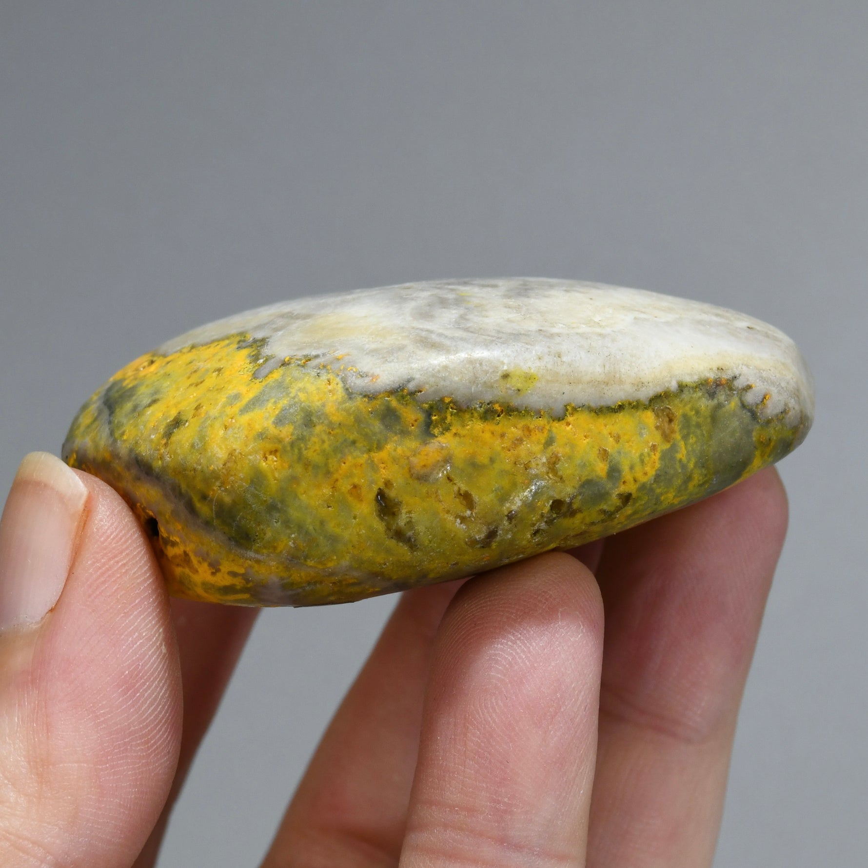 Bumblebee Jasper Crystal Palm Stone