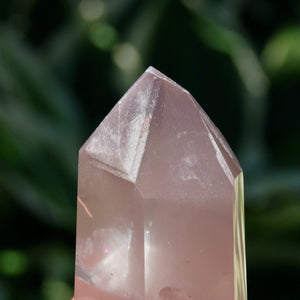 Pink Lithium Quartz Crystal Tower