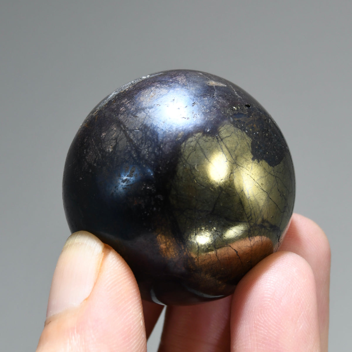 RARE Covellite Crystal Sphere, AAA Top Quality Blue Covelite, Peru