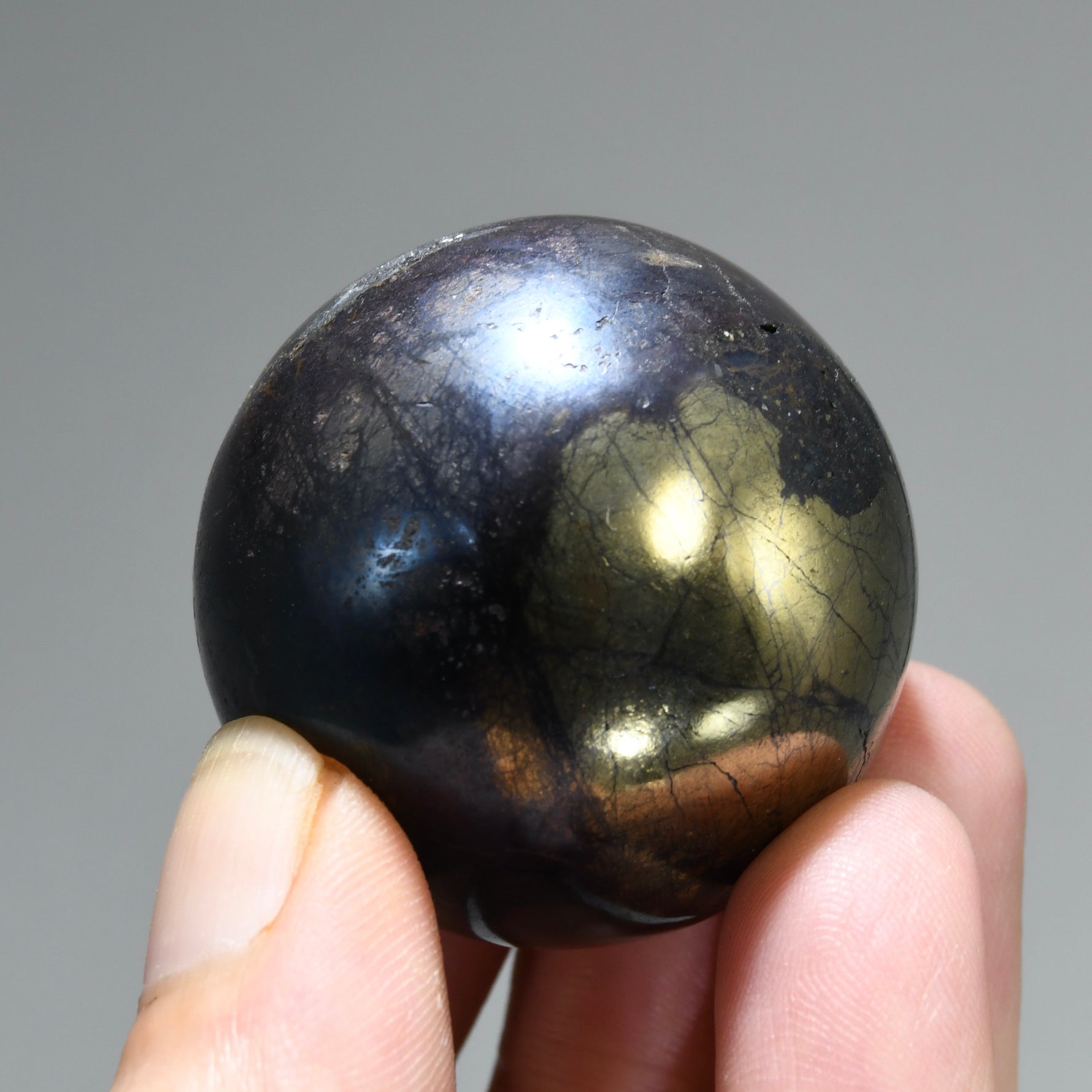 RARE Covellite Crystal Sphere, AAA Top Quality Blue Covelite, Peru
