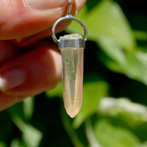 Fire Lemurian Seed Quartz Crystal Starbrary Pendant for Necklace