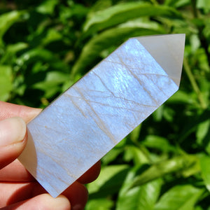 Flashy Rainbow Moonstone Sunstone Crystal Tower